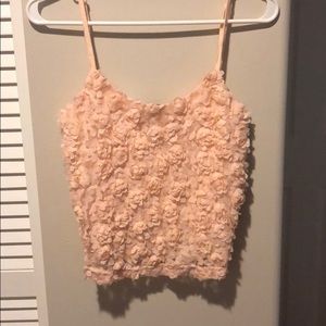 3D rose tank top (never worn)